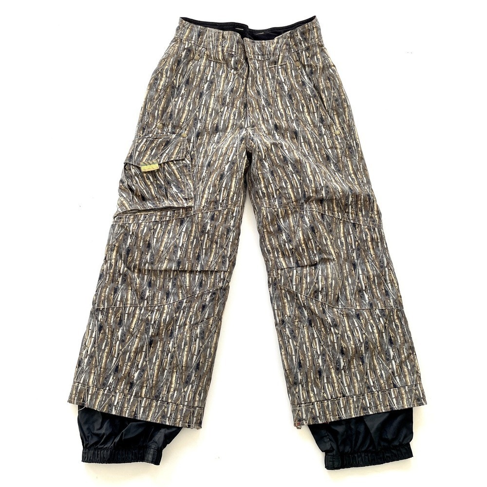 Obermeyer Ski Pants Boys 6 Brown Camo Cargo Snowboarding Winter Outdoor Kids